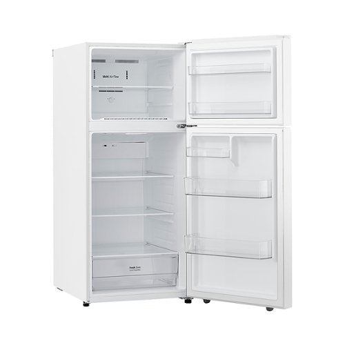 LG - 30-in Wide 17.5 Cu. Ft. Garage Ready Top Freezer Refrigerator with Reversible Doors - White