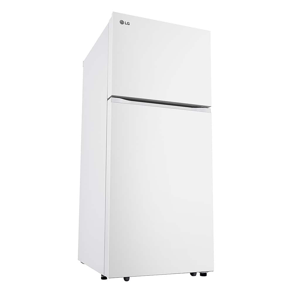 LG - 30-in Wide 17.5 Cu. Ft. Garage Ready Top Freezer Refrigerator with Reversible Doors - White