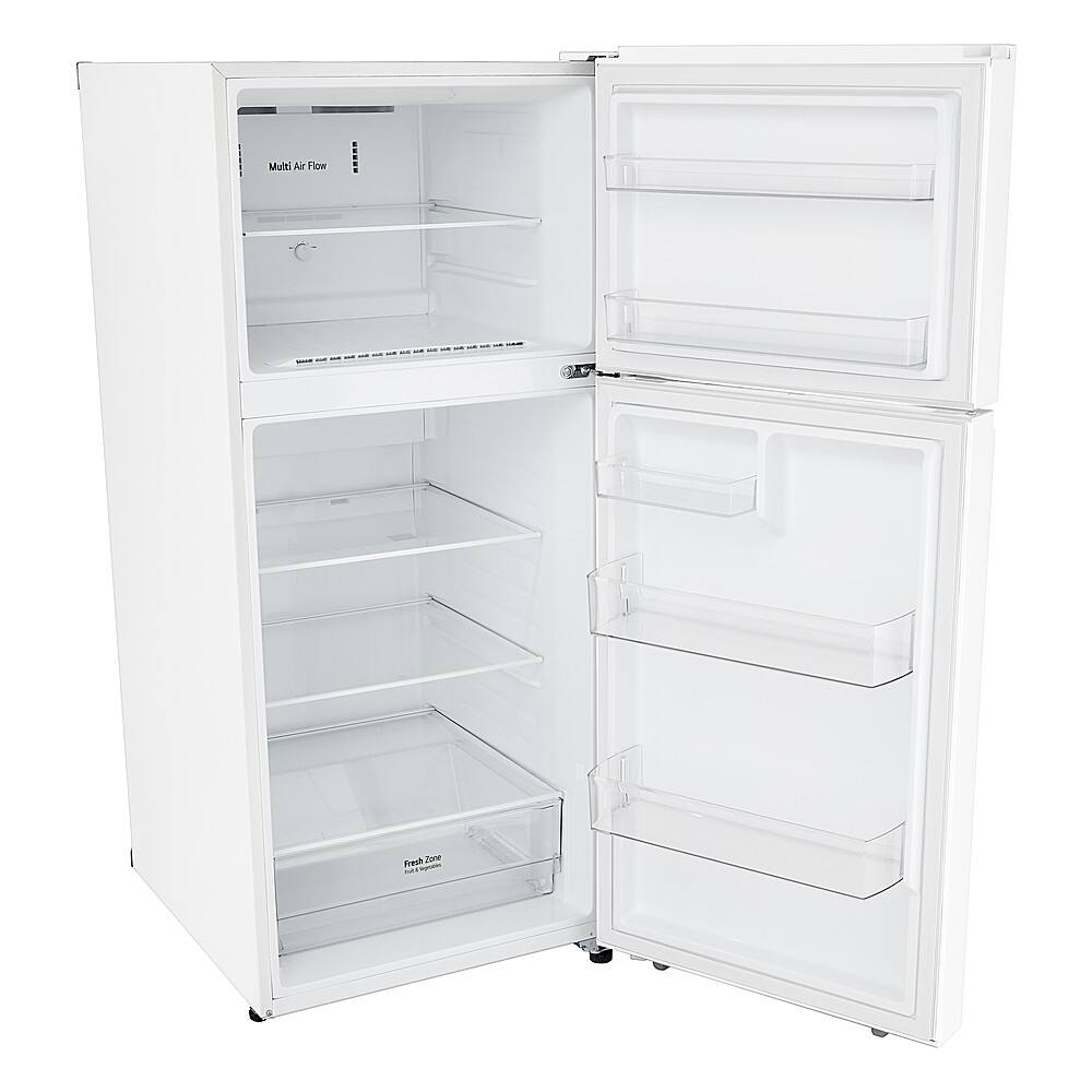 LG - 30-in Wide 17.5 Cu. Ft. Garage Ready Top Freezer Refrigerator with Reversible Doors - White