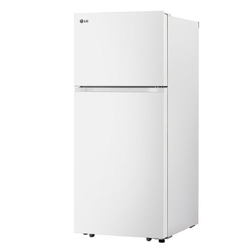LG - 30-in Wide 17.5 Cu. Ft. Garage Ready Top Freezer Refrigerator with Reversible Doors - White