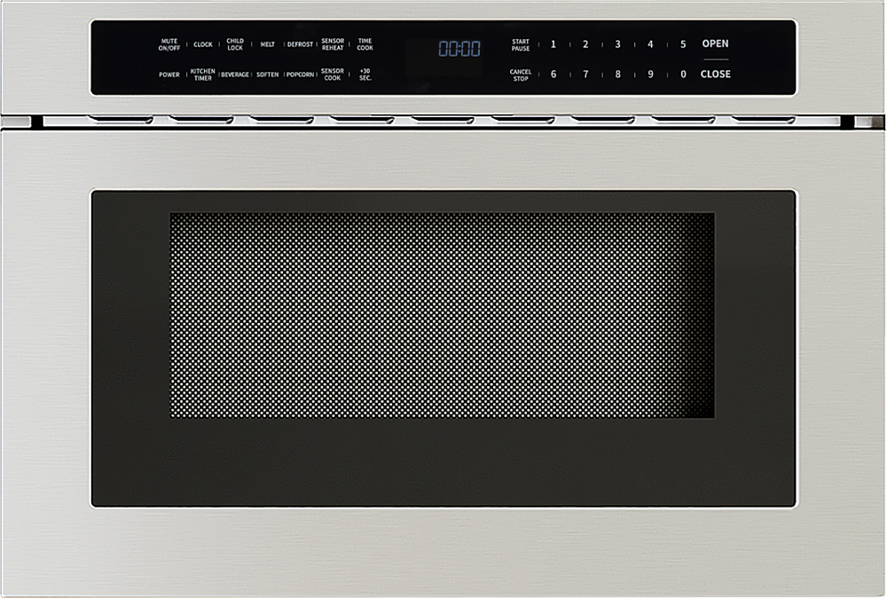 Zephyr - 1.2 cu. ft. Built-In Microwave Drawer with Sensor Cooking and Preset Cooking Options - Stainless Steel