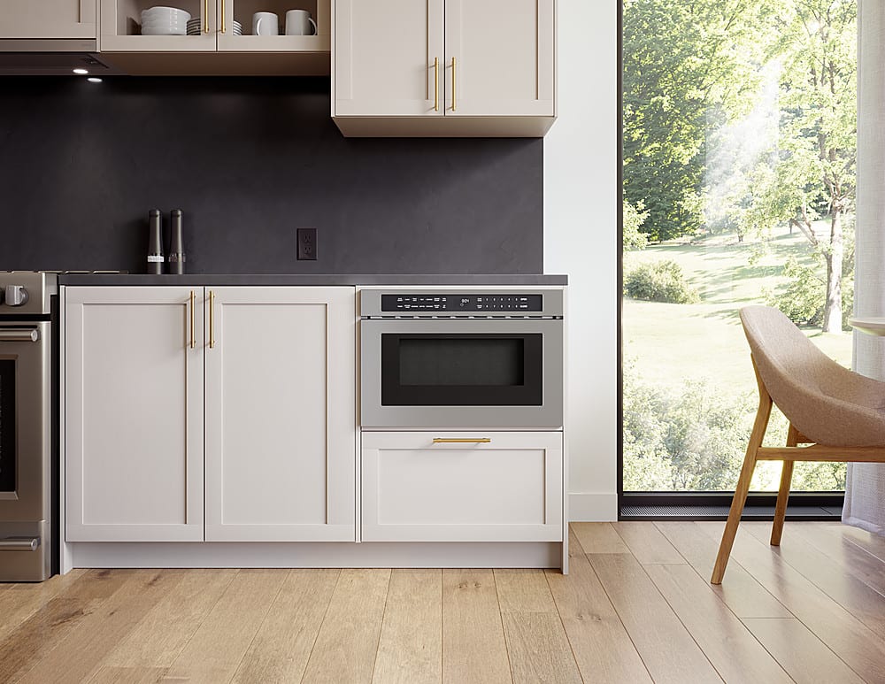 Zephyr - 1.2 cu. ft. Built-In Microwave Drawer with Sensor Cooking and Preset Cooking Options - Stainless Steel