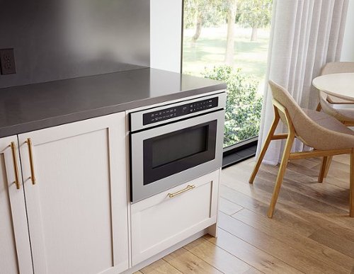 Zephyr - 1.2 cu. ft. Built-In Microwave Drawer with Sensor Cooking and Preset Cooking Options - Stainless Steel