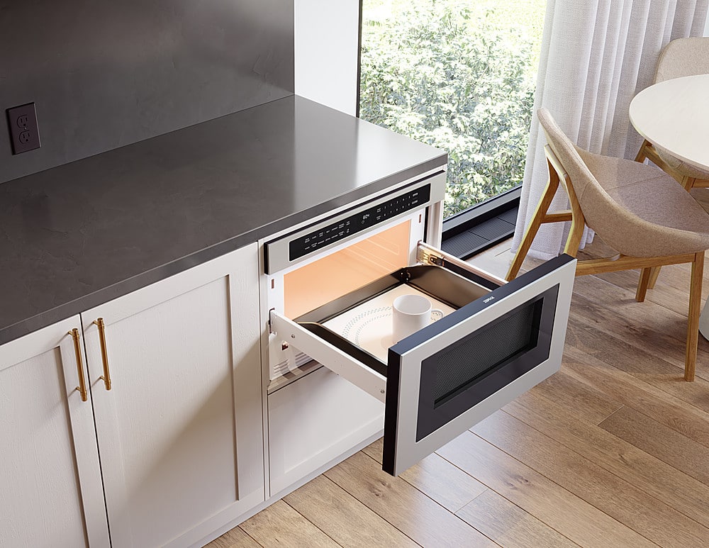 Zephyr - 1.2 cu. ft. Built-In Microwave Drawer with Sensor Cooking and Preset Cooking Options - Stainless Steel