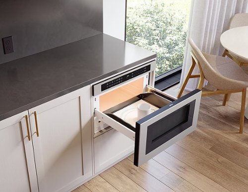 Zephyr - 1.2 cu. ft. Built-In Microwave Drawer with Sensor Cooking and Preset Cooking Options - Stainless Steel
