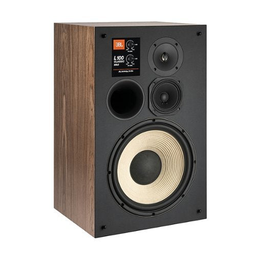 JBL - L100 Classic Mark II Orange Grille Loudspeaker (Each) - Walnut