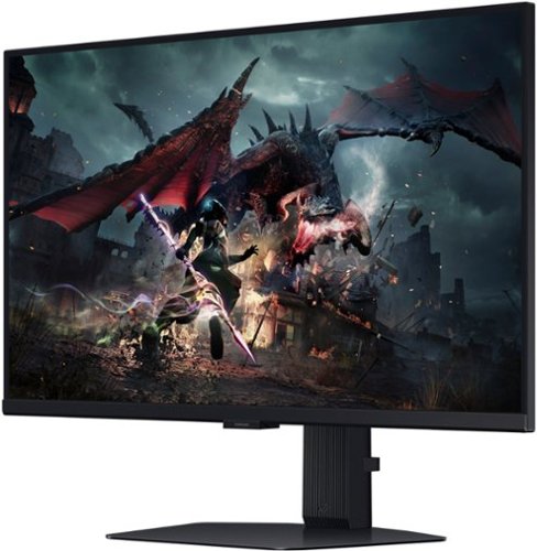 Samsung - 27” Odyssey G50D QHD IPS 180Hz 1ms AMD FreeSync and G-Sync Compatible Gaming Monitor with HDR 400 (DisplayPort, HDMI) - Black
