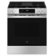 GE - 30 in. Wide 5 Burners 5.3 Cu. Ft. Slide-In Gas Convection Range with Steam Cleaning and EasyWash Tray - Stainless Steel