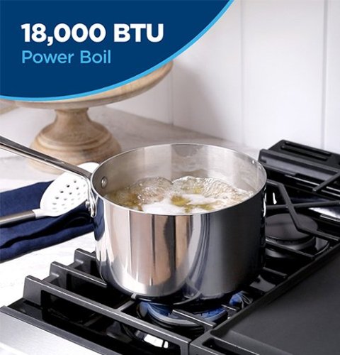 GE - 30 in. Wide 5 Burners 5.3 Cu. Ft. Slide-In Gas Convection Range with Steam Cleaning and EasyWash Tray - Stainless Steel