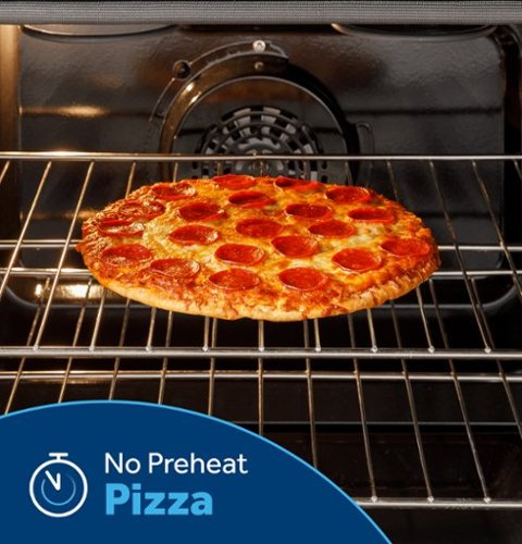 GE - 30 in. Wide 5 Burners 5.3 Cu. Ft. Slide-In Gas Convection Range with Steam Cleaning and EasyWash Tray - Stainless Steel