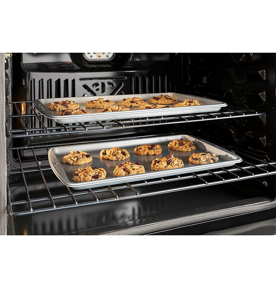 GE - 30" Built-In Single Electric Convection Wall Oven with No Preheat Air Fry - Stainless Steel