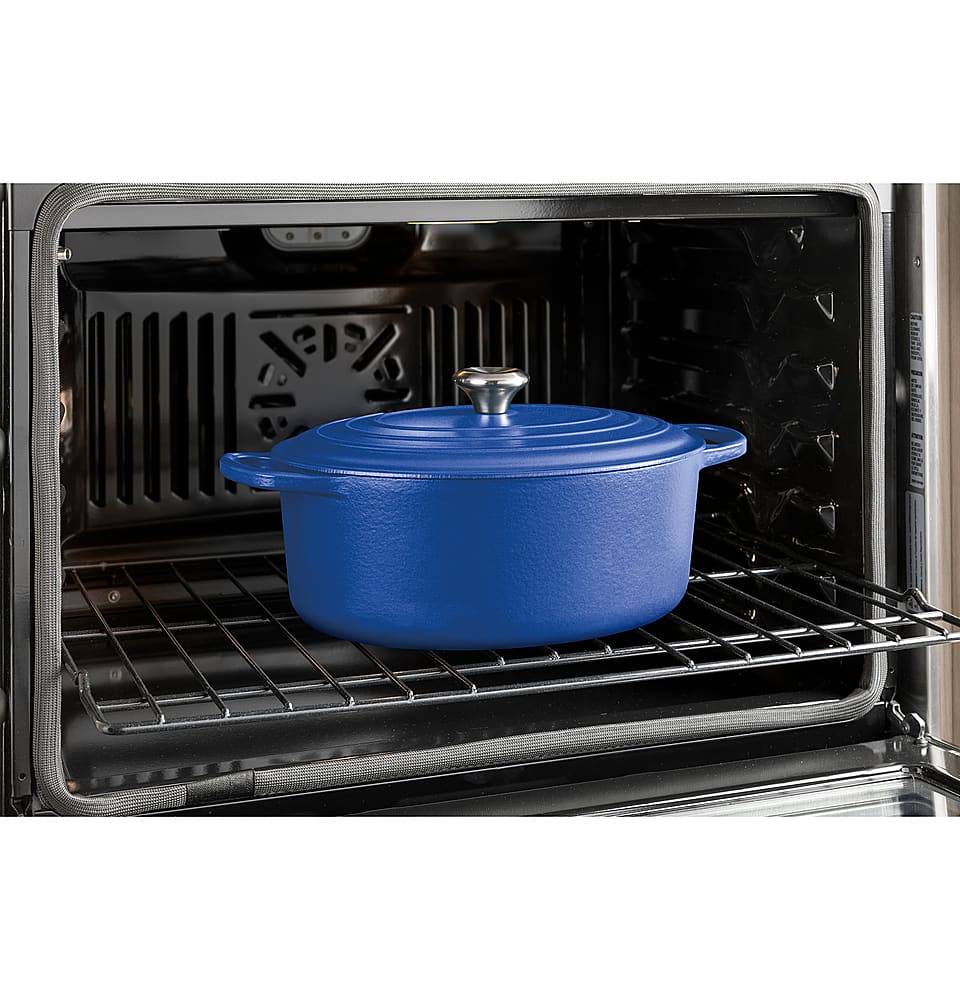 GE - 30" Built-In Single Electric Convection Wall Oven with No Preheat Air Fry - Stainless Steel