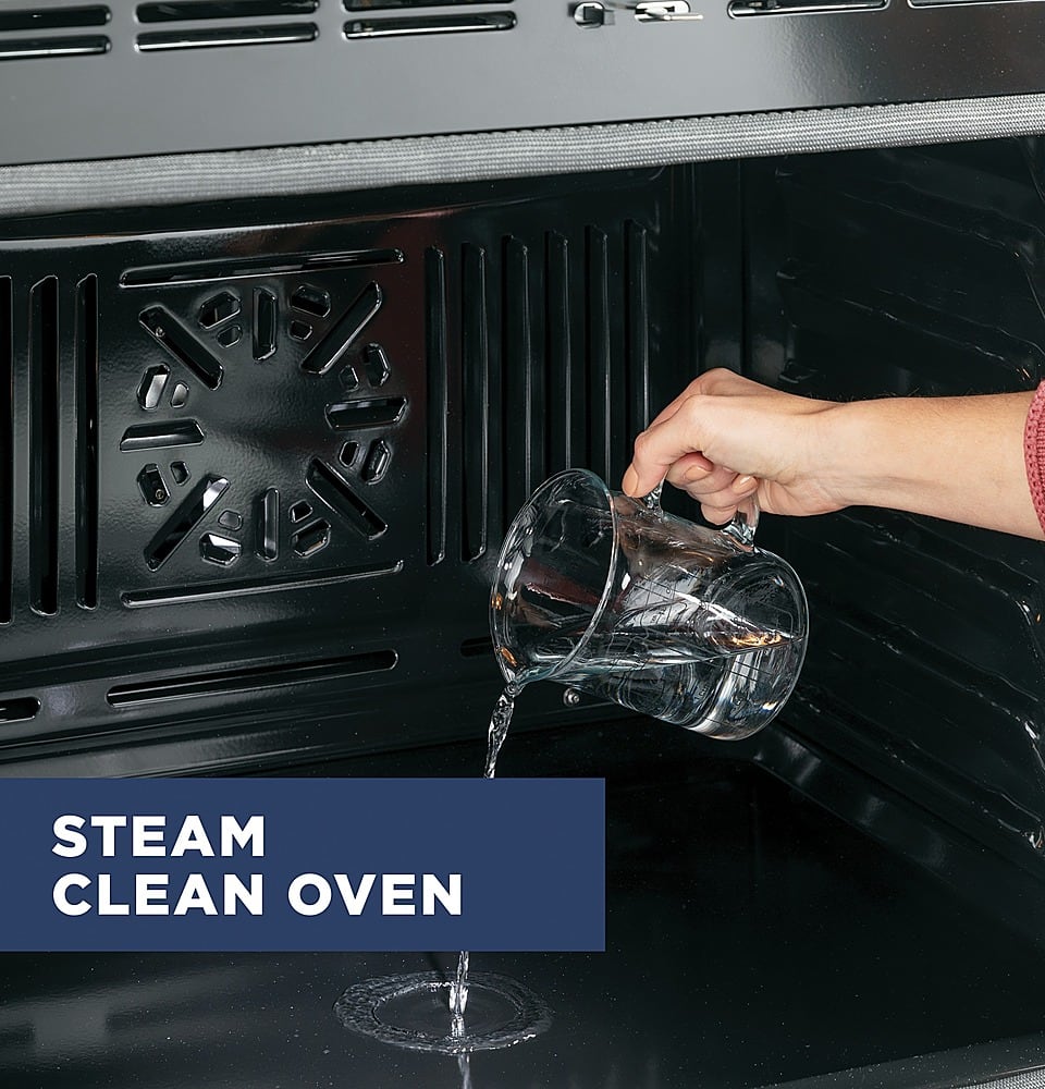 GE - 30" Built-In Single Electric Convection Wall Oven with No Preheat Air Fry - Stainless Steel