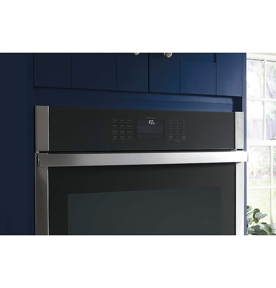 GE - 30" Built-In Single Electric Convection Wall Oven with No Preheat Air Fry - Stainless Steel