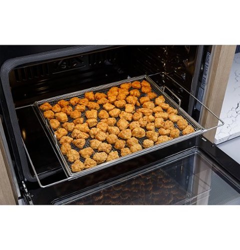 GE - 30" Built-In Single Electric Convection Wall Oven with No Preheat Air Fry - Stainless Steel