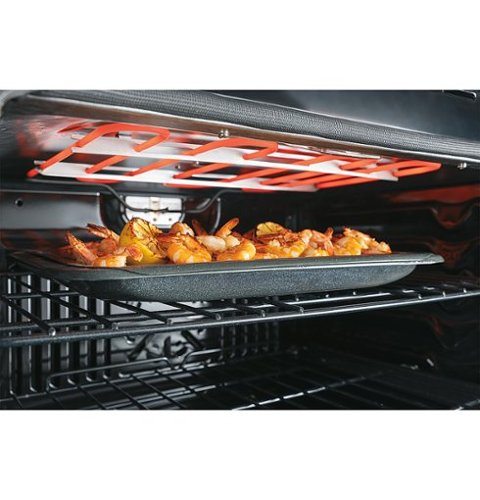 GE - 30" Built-In Single Electric Convection Wall Oven with No Preheat Air Fry - Stainless Steel