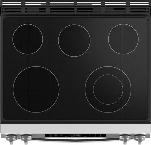 GE - 30 in. Wide 5 Elements 5.3 Cu. Ft. Slide-In Electric Range with Self-Clean and Steam Cleaning Option and Crisp Mode - Stainless Steel