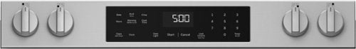 GE - 30 in. Wide 5 Elements 5.3 Cu. Ft. Slide-In Electric Range with Self-Clean and Steam Cleaning Option and Crisp Mode - Stainless Steel