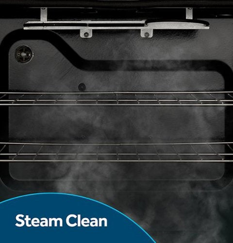 GE - 30 in. Wide 4 Elements 5.3 Cu. Ft. Freestanding Electric Range with Steam Cleaning and Radiant Cooktop - White