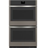 GE - 30" Built-In Electric Convection Double Wall Oven with No Preheat Air Fry - Slate