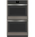 GE - 30" Built-In Electric Convection Double Wall Oven with No Preheat Air Fry - Slate