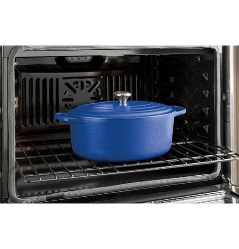 GE - 30" Built-In Electric Convection Double Wall Oven with No Preheat Air Fry - Slate