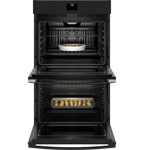 GE - 30" Built-In Electric Convection Double Wall Oven with No Preheat Air Fry - Slate