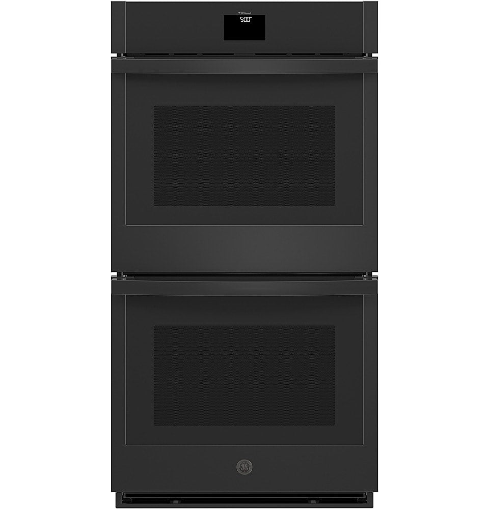 GE - 27" Built-In Electric Convection Double Wall Oven with No Preheat Air Fry - Black