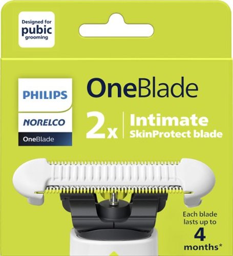 Philips Norelco - OneBlade Intimate Replacement Blade 2 pack - White, Silver