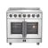 Forno Appliances - 36 in. Wide 5 Elements Massimo 5.36 Cu. Ft. Freestanding Electric Range with French Doors - Stainless Steel