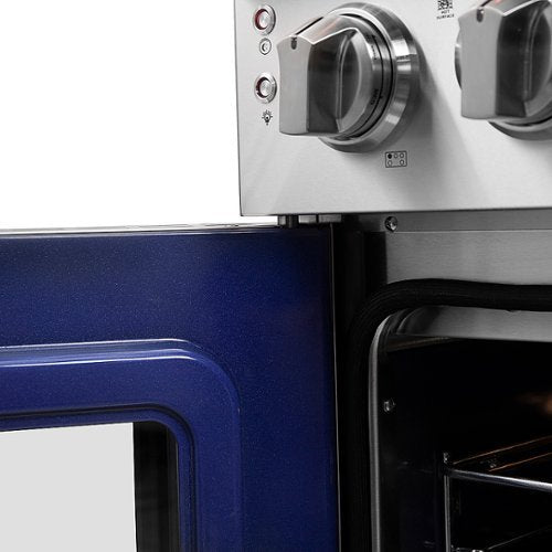 Forno Appliances - 36 in. Wide 5 Elements Massimo 5.36 Cu. Ft. Freestanding Electric Range with French Doors - Stainless Steel