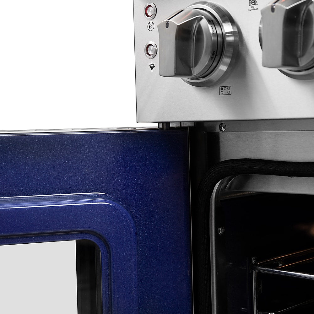 Forno Appliances - 36 in. Wide 5 Elements Massimo 5.36 Cu. Ft. Freestanding Electric Range with French Doors - Stainless Steel