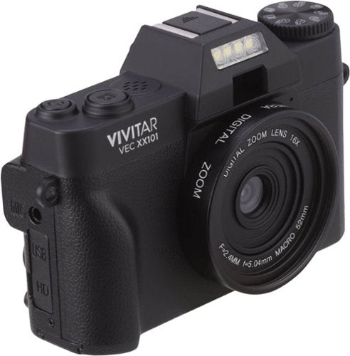 Vivitar - VECXX101 4K Digital Camera - Black
