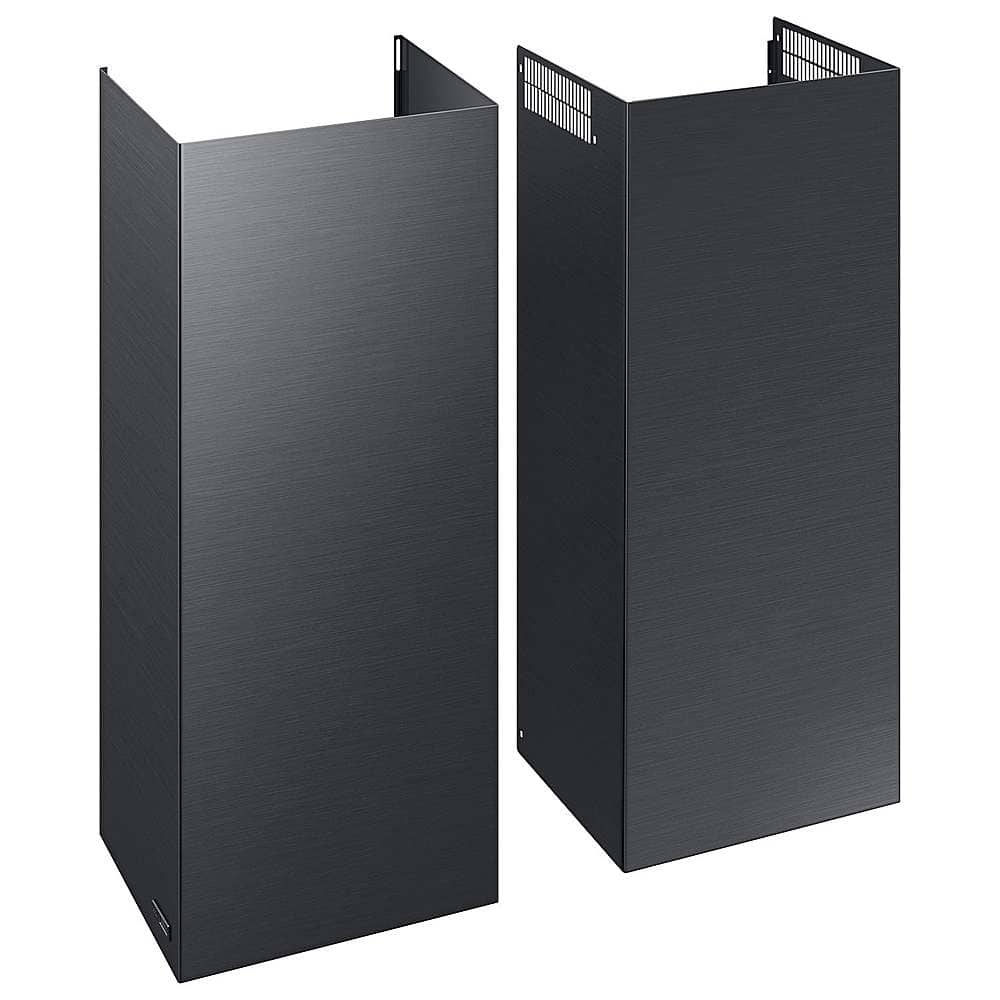 Samsung - Bespoke Chimney Hood Extension Kit for 30" and 36" Range Hoods - Black Stainless Steel