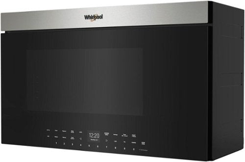 Whirlpool - 1.1 Cu. Ft. Over the Range Microwave with Flush Built-In Design - Stainless Steel