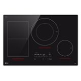 LG - 30-in Wide Built-In Electric Induction Smart Cooktop with 4 Elements and UltraHeat 5.0kW Element - Black Ceramic