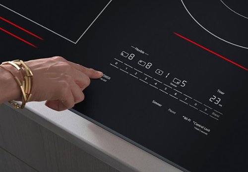 LG - 30-in Wide Built-In Electric Induction Smart Cooktop with 4 Elements and UltraHeat 5.0kW Element - Black Ceramic