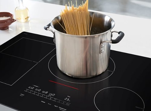 LG - 30-in Wide Built-In Electric Induction Smart Cooktop with 4 Elements and UltraHeat 5.0kW Element - Black Ceramic