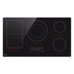 LG - 36-in Wide Built-In Electric Induction Smart Cooktop with 5 Elements and UltraHeat 5.0kW Element - Black Ceramic