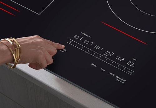 LG - 36-in Wide Built-In Electric Induction Smart Cooktop with 5 Elements and UltraHeat 5.0kW Element - Black Ceramic