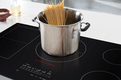 LG - 36-in Wide Built-In Electric Induction Smart Cooktop with 5 Elements and UltraHeat 5.0kW Element - Black Ceramic
