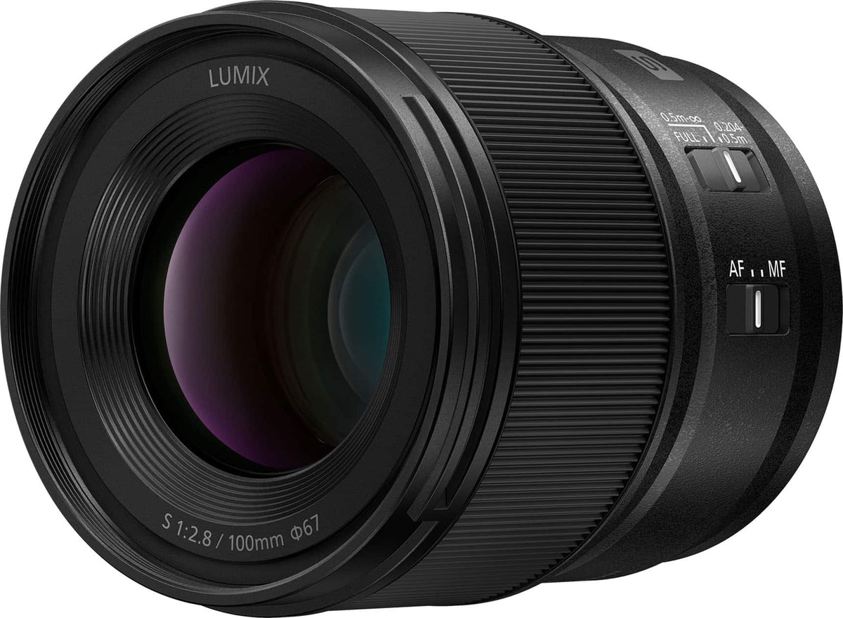 Panasonic - LUMIX Full Frame Camera Lens, S 100mm F2.8 MACRO - Black