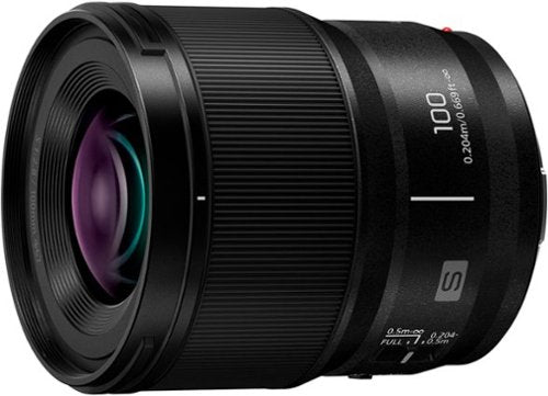 Panasonic - LUMIX Full Frame Camera Lens, S 100mm F2.8 MACRO - Black