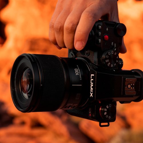 Panasonic - LUMIX Full Frame Camera Lens, S 100mm F2.8 MACRO - Black