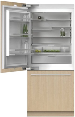 Fisher & Paykel - 36 in. Wide Series 36 19.2 cu ft Bottom Freezer Freestanding Refrigerator Left Hinge Panel Ready - Custom Panel Ready