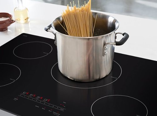 LG - 30-in Wide Built-in Electric Induction Smart Cooktop with 4 Elements and UltraHeat 4.3kW Power Element - Black Ceramic
