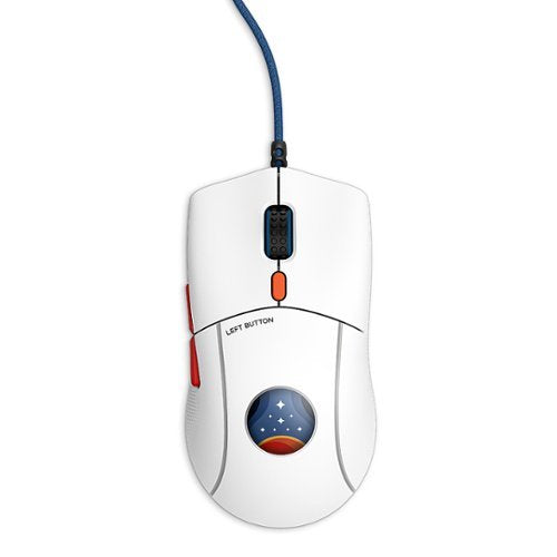 NZXT - Starfield Lift 2 Symm - Lightweight Symmetrical Wired High Performance Optical Gaming Mouse - Wired - White