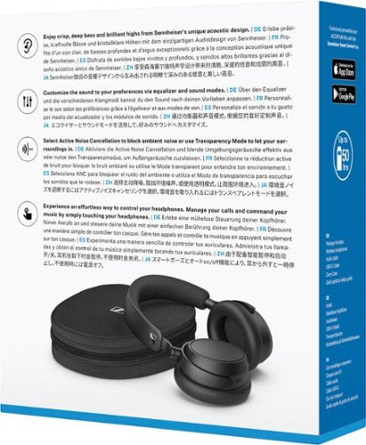 Sennheiser - ACCENTUM Plus Wireless Bluetooth Headphones, Adaptive Hybrid ANC, Smart Adaptive Features - Black