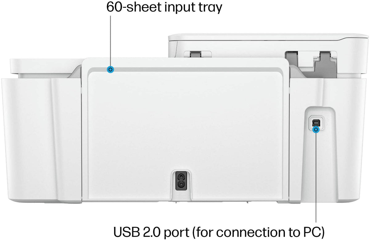 HP - DeskJet 4255e Wireless AI-Enabled All-in-One Inkjet Printer with 3 Months of Instant Ink - White