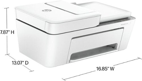 HP - DeskJet 4255e Wireless AI-Enabled All-in-One Inkjet Printer with 3 Months of Instant Ink - White